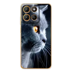 Чохли з Котиками для Motorola Edge 60 Fusion (VPrint) (Сірий Кіт)