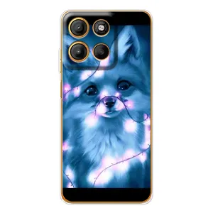 Чехлы с картинкой Лисички для Motorola Edge 60 Fusion (VPrint) (Яркая лисичка)