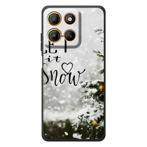Новорічні, Святкові Чохли для Motorola Edge 60 Neo - 2024 год (Let it snow)