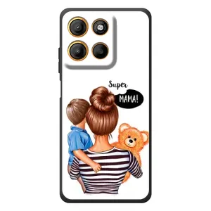 Чохол з друком для Motorola Edge 60 Neo - (Мама з дитинкою) (AlphaPrint) (Мама з синочком)