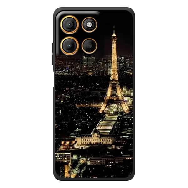 Чехол с принтом «Ночной Париж» для Motorola Edge 60 Neo