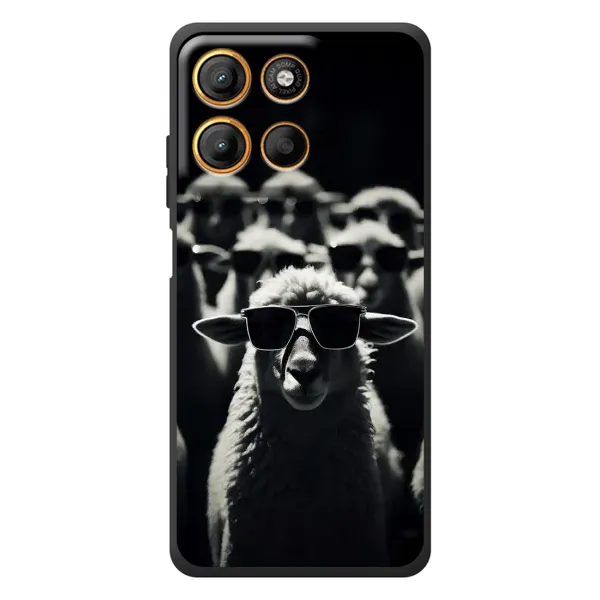 Чехол с принтом «Овечка в очках» для Motorola Edge 60 Neo