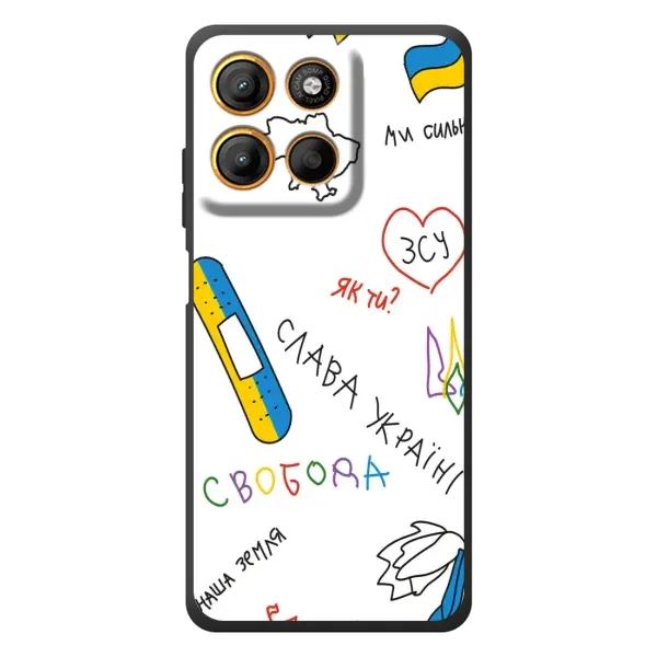 Чехол с принтом «Стикер» для Motorola Edge 60 Neo Чехол с принтом «Стикер» для Motorola Edge 60 Neo