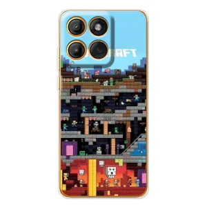 Чохол Майнкрафт на Motorola Edge 60 Pro (AlphaPrint) Minecraft (фон Minecraft)