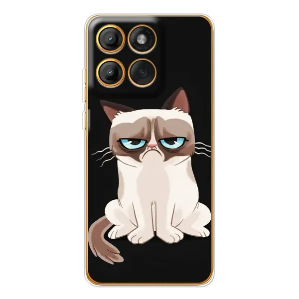 Чохол з принтом «Сумний кіт» для Motorola Edge 60 Pro Чохол з принтом «Сумний кіт» для Motorola Edge 60 Pro