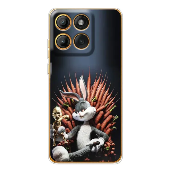 Чохол з принтом «Король Кролик» для Motorola Edge 60 Pro