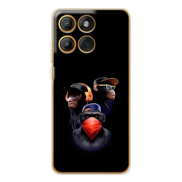 Чохол з принтом «Три мавпи» для Motorola Edge 60 Pro Чохол з принтом «Три мавпи» для Motorola Edge 60 Pro