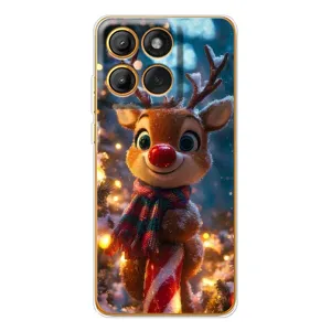 Яскравий чохол для Motorola Edge 60 Pro з Зимові Оленята (Олень з шарфом)