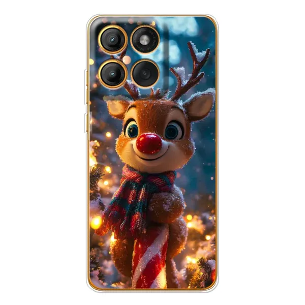 Чохол з принтом «Олень з шарфом» для Motorola Edge 60 Pro Чохол з принтом «Олень з шарфом» для Motorola Edge 60 Pro