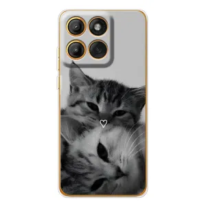 Чохол з малюнком кіт на Motorola Edge 60 Pro (Пара котів)