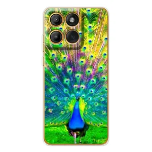 Чохол з пташками на Motorola Edge 60 Pro (VPrint) (Яскравий Павлин)