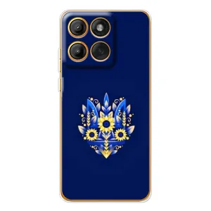 Чехлы для Motorola Edge 60  Укр. Символика (AlphaPrint) (Цветочный Герб)