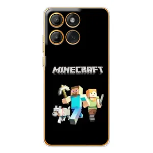 Чехол Майнкрафт на Motorola Edge 60 (AlphaPrint) Minecraft (герои Minecraft)