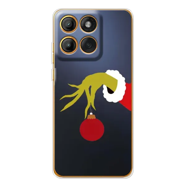 Чехол с принтом «Гринч с игрушкой» для Motorola Edge 60