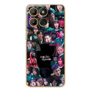 Чехол Гра в кальмара для Motorola Edge 60 (Коллаж Игра кальмара)