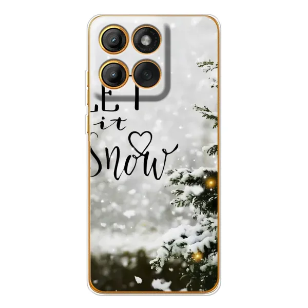 Чохол з принтом «Let it snow» для Motorola Edge 60