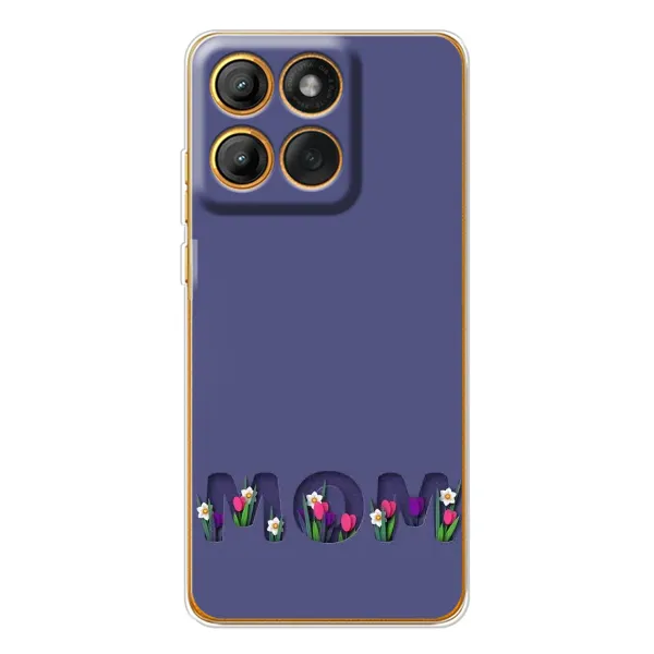 Чехол с принтом «Мама в цветах» для Motorola Edge 60