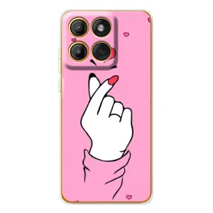 Чехол с принтом для Motorola Edge 60 (AlphaPrint - Знак сердечка) (Знак Love)