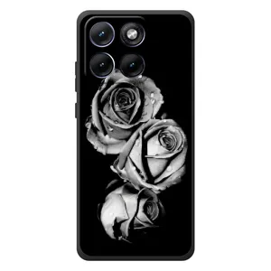 Чехол с картинкой (Стильные) для Моторола Эдж 70 Фьюжн Плюс - (AlphaPrint) (Черная роза)