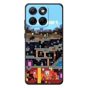 Чехол Майнкрафт на Motorola Edge 70 Fusion Plus (AlphaPrint) Minecraft (фон Minecraft)