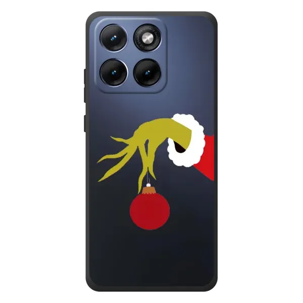 Чехол с принтом «Гринч с игрушкой» для Motorola Edge 70 Fusion Plus Чехол с принтом «Гринч с игрушкой» для Motorola Edge 70 Fusion Plus