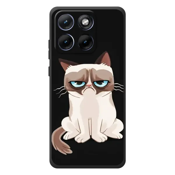 Чехол с принтом «Грустный кот» для Motorola Edge 70 Fusion Plus Чехол с принтом «Грустный кот» для Motorola Edge 70 Fusion Plus
