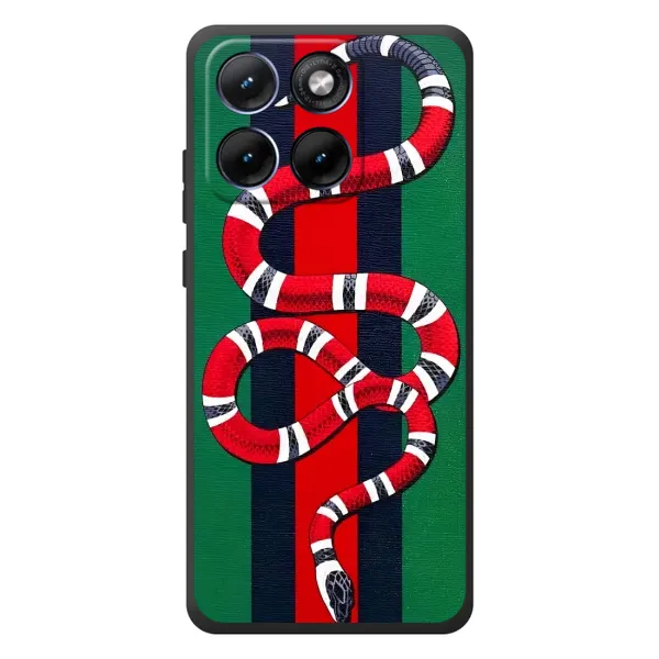 Чехол с принтом «Gucci змия» для Motorola Edge 70 Fusion Plus