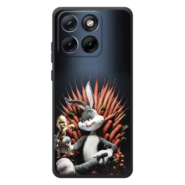 Чехол с принтом «Король Кролик» для Motorola Edge 70 Fusion Plus