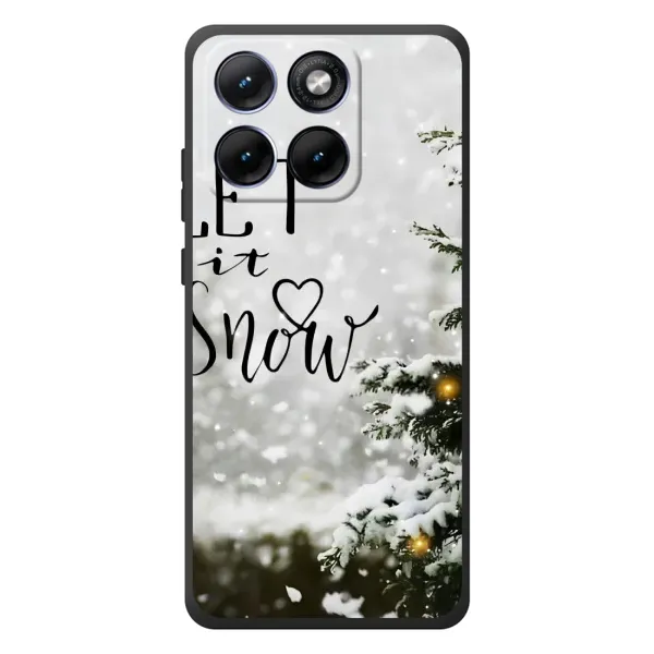 Чехол с принтом «Let it snow» для Motorola Edge 70 Fusion Plus