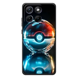 Чехол с Пикачу на Motorola Edge 70 Fusion Plus (Мяч Пикачу)