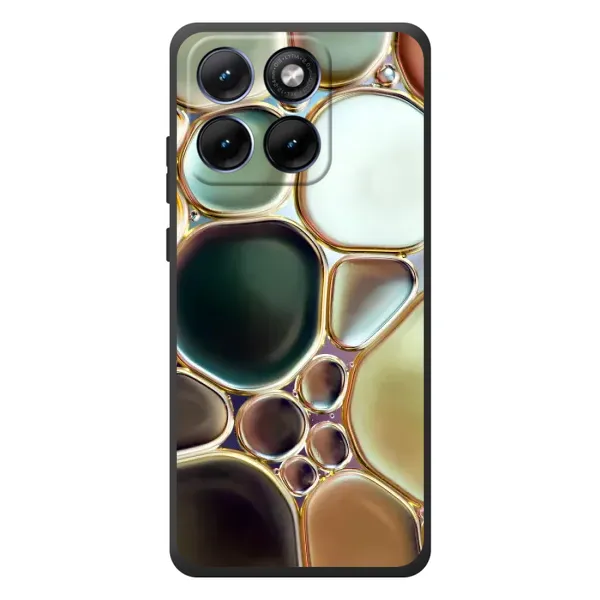 Чехол с принтом «Радужный Мрамор» для Motorola Edge 70 Fusion Plus