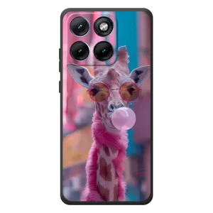 Чохол з принтом «Стильна жирафа» для Motorola Edge 70 Fusion Plus
