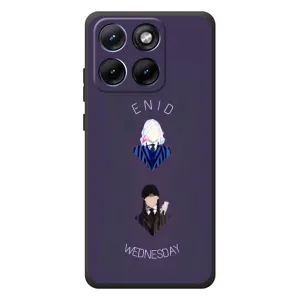 Чехлы Венсдей на Motorola Edge 70 Fusion Plus Уэнсдей (AlphaPrint) (Уэнздей и подруга)