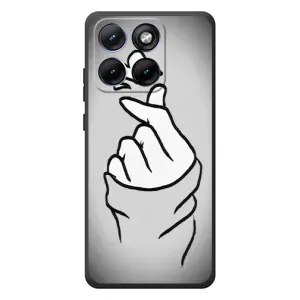 Чехол с принтом для Motorola Edge 70 Fusion Plus (AlphaPrint - Знак сердечка) (Значок Love)