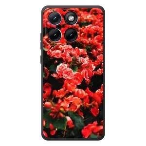 Чехлы с Цветами для Motorola Edge 70 Fusion (VPrint) (Цветы красные)