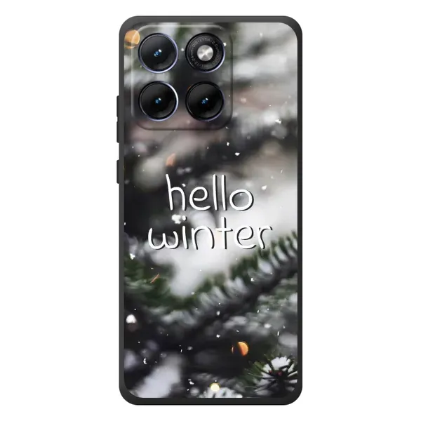 Чохол з принтом «Hello winter» для Motorola Edge 70 Fusion
