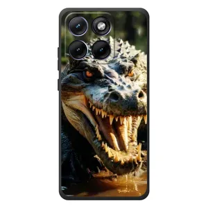 Чохол з картинкою 'Хижаки' для Motorola Edge 70 Fusion (Небезпечний крокодил)