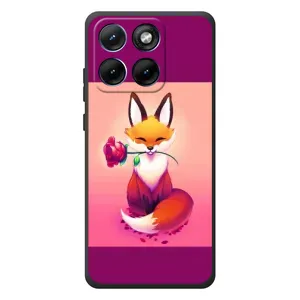 Чохли з картинкою Лисичка для Motorola Edge 70 Fusion (VPrint) (Лиса з трояндою)