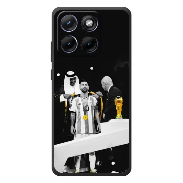 Чехол с принтом «Месси в накидке» для Motorola Edge 70 Fusion