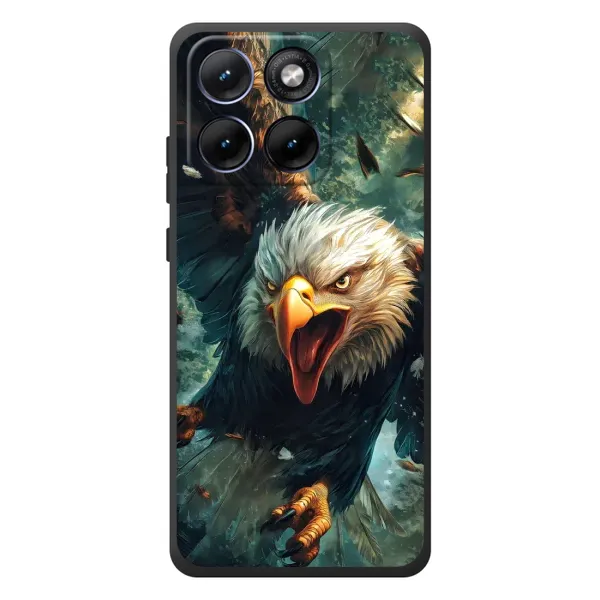 Чехол с принтом «Орел в полете» для Motorola Edge 70 Fusion