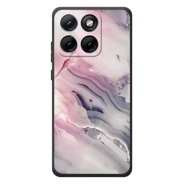 Чехол с принтом «Пурпурный Мрамор» для Motorola Edge 70 Fusion