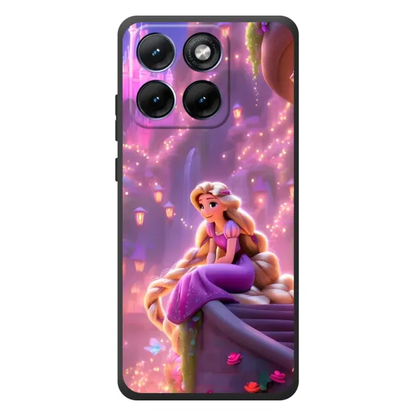 Чехол с принтом «Рапунцель в замке» для Motorola Edge 70 Fusion