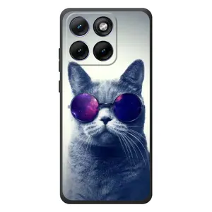 Чохол з принтом для Motorola Edge 70 Fusion (AlphaPrint) Модні коти (Стильний кіт)