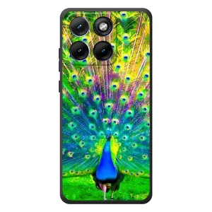 Чохол з пташками на Motorola Edge 70 Fusion (VPrint) (Яскравий Павлин)