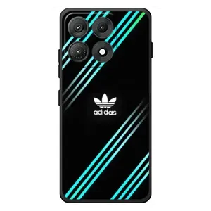 Чехлы Адидас для Motorola Edge 70 Max (AlphaPrint) (Адидас с полосами)