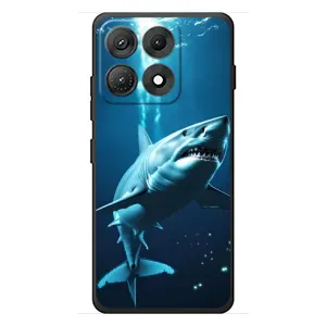 Чехол с картинкой «Хищники» для Motorola Edge 70 Max (Акула под водой)