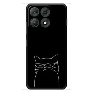 Чехол с рисунком кот на Motorola Edge 70 Max (Равнодушный кот)