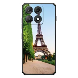 Чехол Эйфелева Башня для Motorola Edge 70 Max - (AlphaPrint) (Дорога в Париж)