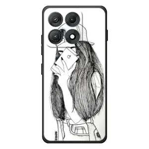Чехол с печатью для Motorola Edge 70 Max - (Мода) (AlphaPrint) (Фото девочки)