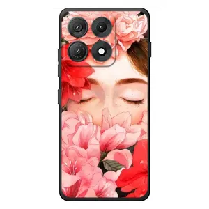 Чехлы (ART) Цветы на Motorola Edge 70 Max (VPrint) (Глаза в цветах)